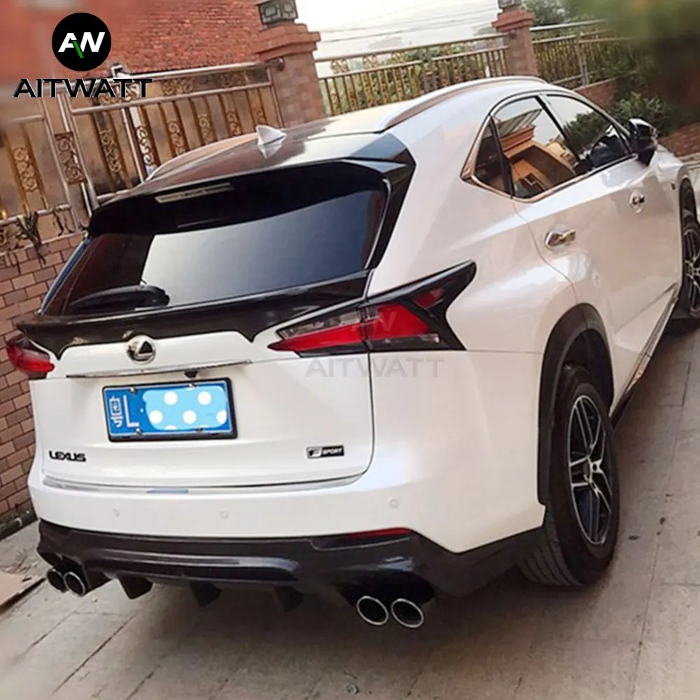 Подходит для Lexus NX200 NX200T NX300H 2014 2017 ABS пластик Неокрашенный праймер цвет задний