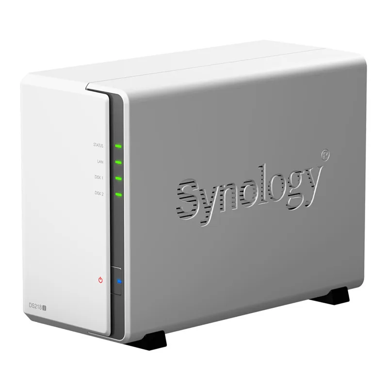 NAS Synology Disk Station DS218j 2-отсечный бездисковый nas сервер nfs Сетевое хранилище Облачное хранилище, 2 года гарантии