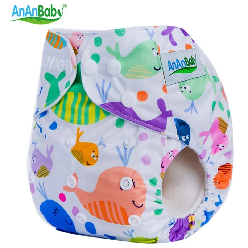 Ananbaby Baby Washable Cloth Diapers Pocket Cloth Diaper Breathable