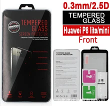 100 шт для Huawei Ascend P8 облегченное закаленное стекло передняя защита экрана Защитная пленка для Huawei P8 Lite