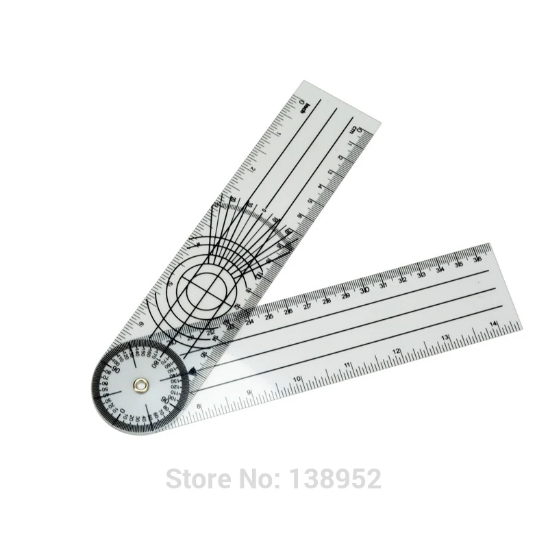 360 Degree Measuring Tool Spinals Goniometer Protractors Userful Multi-Ruler Goniometer Angle Medical Spinal Ruler Professional
