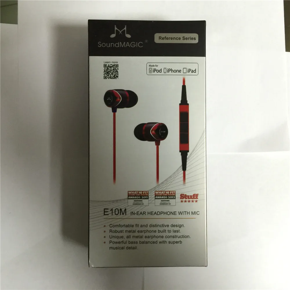 SoundMAGIC E10M с микрофоном и дистанционным шумоизоляцией в ухо Hi Fi стереонаушники для