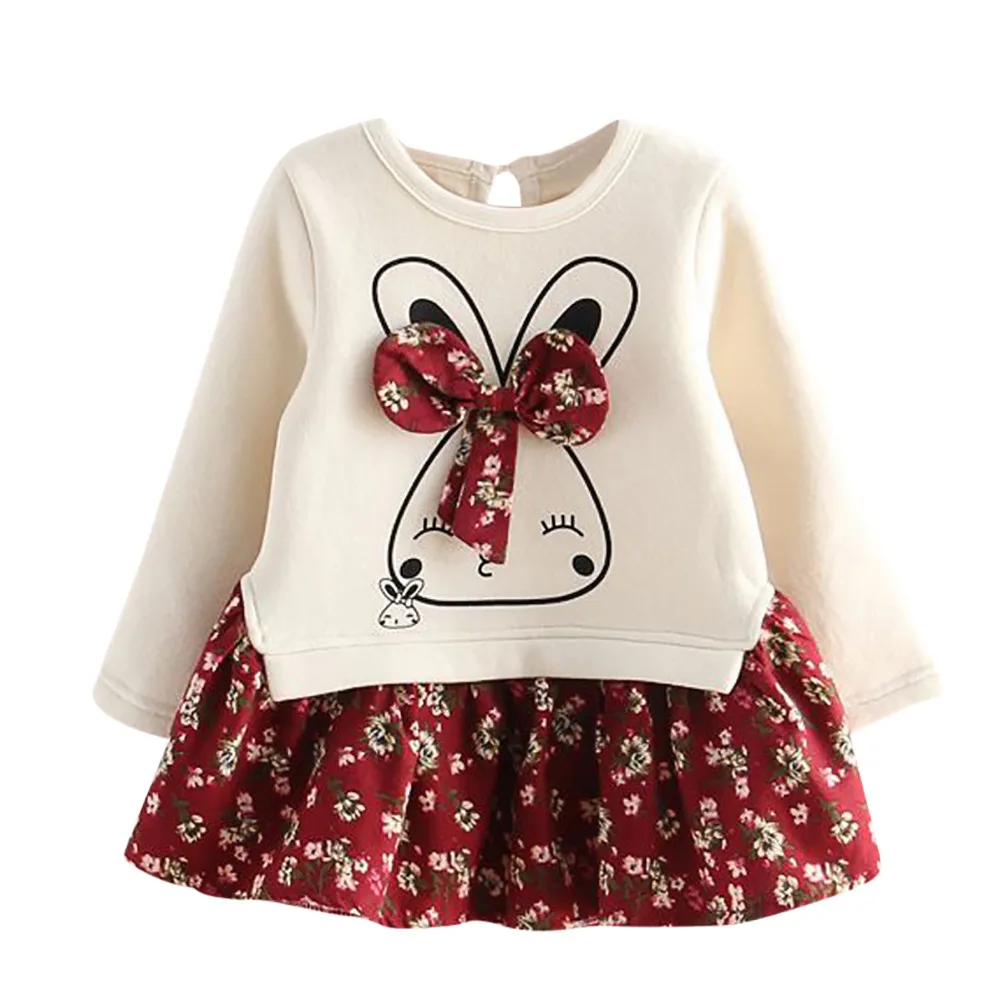 Детское праздничное платье принцессы с рисунком кролика и кролика для маленьких девочек; Детские платья для девочек; Одежда для девочек; платье для девочек