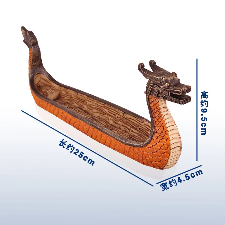 Юго-Восточной Азии Дракон лодка благовония доска ремесла коробка для благовоний Курильница тарелка поддон палочки