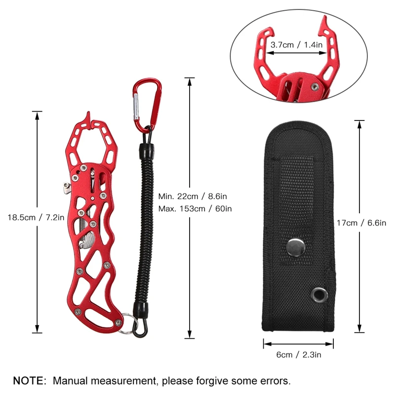 Control Fish Clamp Grip Portable Lightweight Fishing Gripper Fishing Tackle Accessory