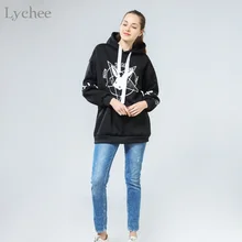 Lychee Harajuku Lolita Style font b Women b font Sweatshirt Rabbit Pentacle Print Lace Up font