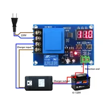 NOVA XH-M602 controle digital bateria bateria de lítio de carregamento do módulo de controle do interruptor de controle de carga Da Bateria Protecção bordo