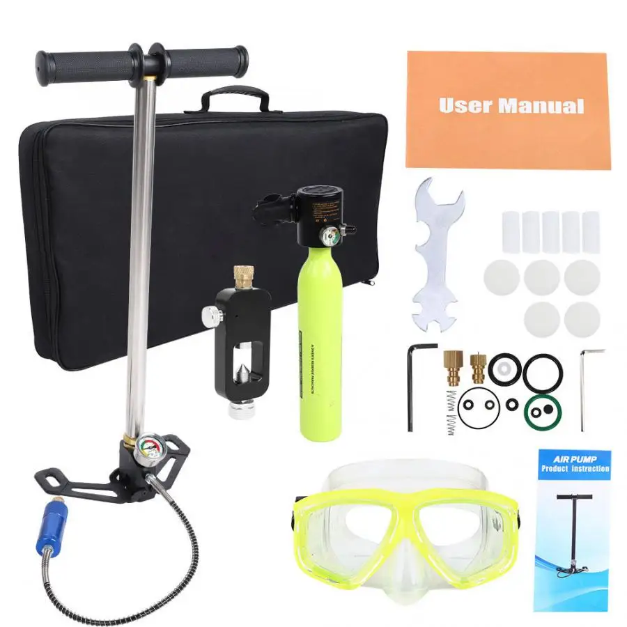 

Diving equipment Mini Air Pump Oxygen Cylinder High Pressure Air Pump Scuba Tank Refill Adapter Set Diving Breathe Underwater