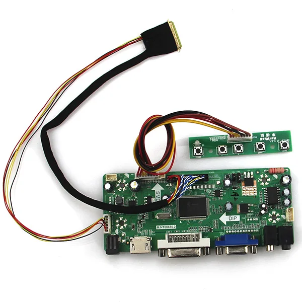 

M.NT68676 LCD/LED Controller Driver Board(HDMI+VGA+DVI+Audio) For B089AW01 V.1 1024*600 LVDS Monitor Reuse Laptop