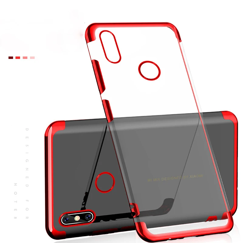 

Elec-plating Soft Case for Xiaomi Redmi Note 6 Pro Case 6.26'' Transparent TPU Back Cover Bumper for Redmi Note6 Pro Fundas Capa