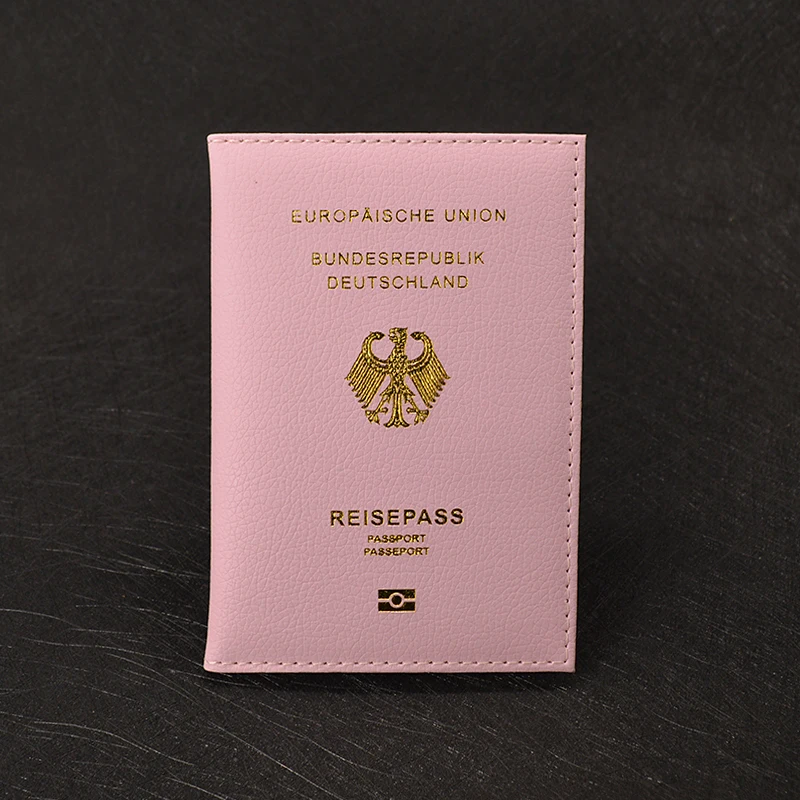 Милая немецкая Обложка для паспорта женский розовый немецкий y чехол держатель для паспорта для девочек чехол для паспорта - Цвет: pink 2