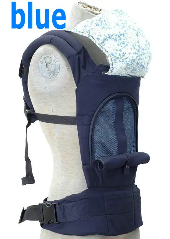 Обновленный 2 в 1 дышащий Детский рюкзак, мягкая и удобная хлопковая ткань, используется для лета и зимы - Цвет: dark blue