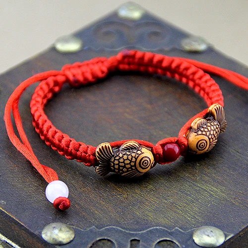 Theantiquenational wind and double fish bracelet jewelry small gift