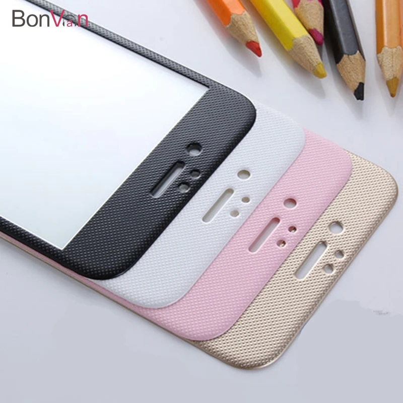 Goede BONVAN 3D Volledige Screen Protector Voor iPhone 7 plus Anti Blauw licht Gehard Glas Voor iPhone 7 Carbon Zachte Rand bescherming Film
