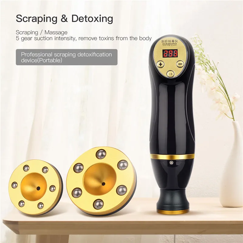 Electric Scraping Massager GuaSha Vacuum Cupping Suction Device Anti Cellulite Detoxification Acupuncture SPA Body Slimming Tool Electric Scraping Massager GuaSha Vacuum Cupping Suction Device Anti Cellulite Detoxification Acupuncture SPA Body Slimming Tool