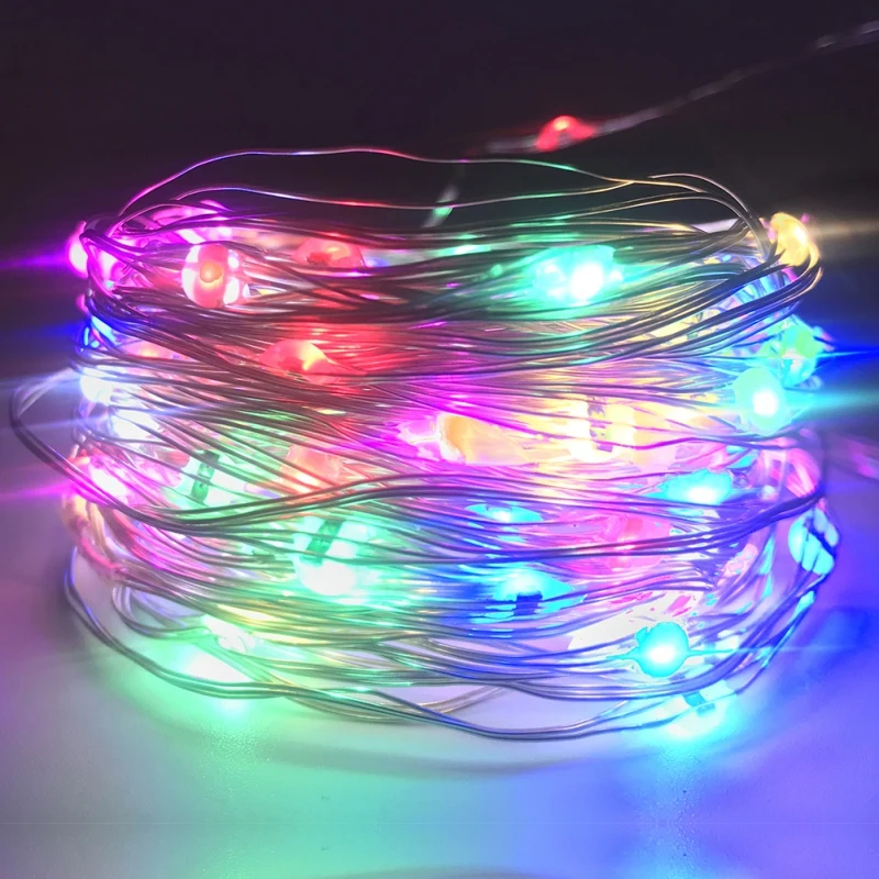 2018 new waterproof fairy lights battery powered multi multicolor fairy lights