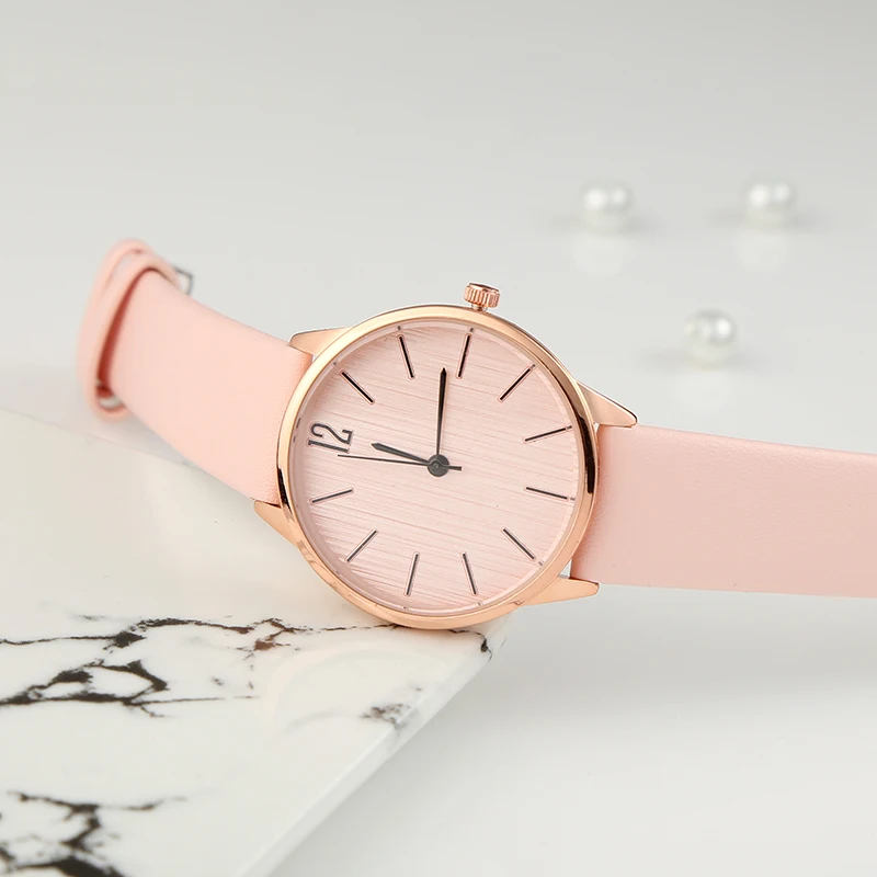 Дропшиппинг Изысканный Простой стиль женские часы модные кварцевые женские часы Топ бренд девушка браслет часы Zegarek Damski