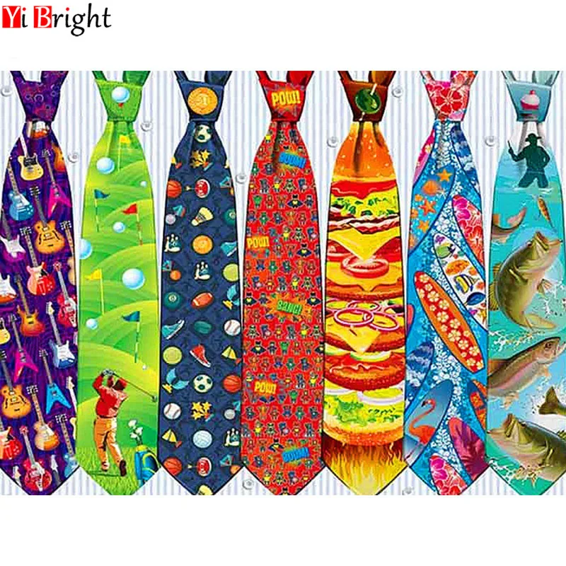 

5D DIY Diamond Painting Cross Stitch cartoon Full Square Diamond Embroidery sale Colored tie Rhinestone picture Home Decor XY1