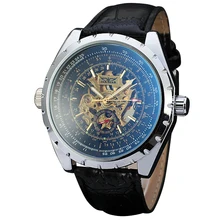 WINNER Men’s Military Wrist Watches Top Brand Luxury Automatic Mechanical Watches Skeleton Men’s Fashion Clock Gift for Men +BOX