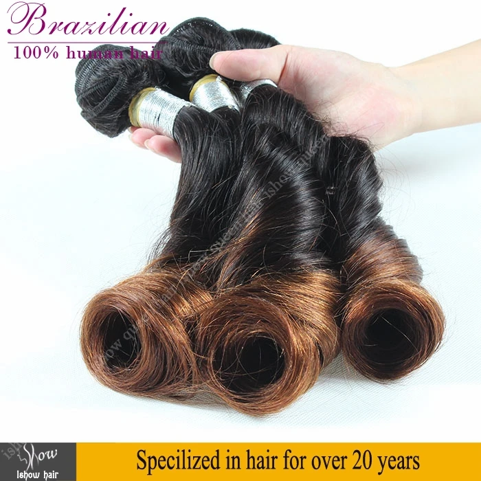 

Ombre Hair Extensions 6A Unprocessed Virgin Hair Brazilian Spring Curly Virgin Hair 3Pcs Funmi Hair Egg Curls Ombre Spring Curl