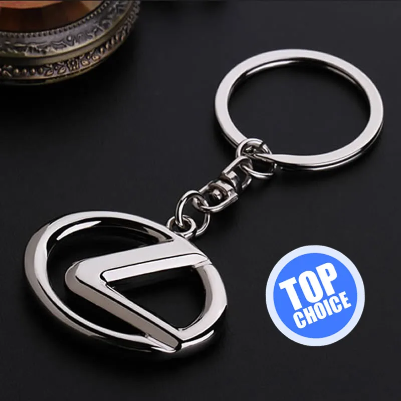 Lexus Keychain Key rings Car Styling key case Silver Metal For Lexus