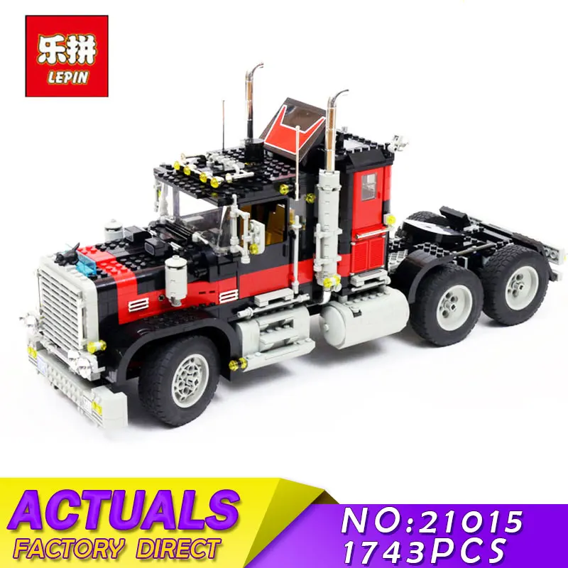 

LEPIN 21015 1743Pcs Creative Series The American Black Cat Truck Set 5571 Educational Building Blocks Bricks Children Toys Gift