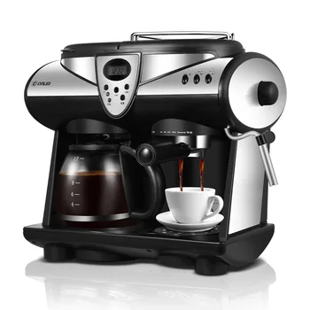 

Coffee Machine 2 Flavors Espresso American/Italian Double Pumps And Boilers Cappuccino Latte Macchiato Mocha Milk Froth Maker