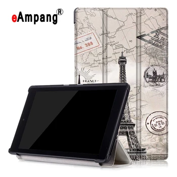 

Folio Case for Amazon Fire HD 8 2016 6th Generation Slim Pu Leather Standing Cover with Auto Wake/Sleep for Fire HD 8 2016 6th