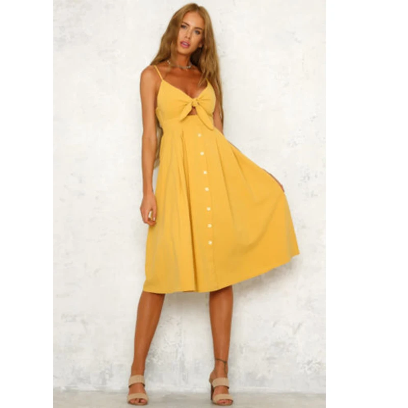 

Women Summer Boho Dress Cocktail Party Dresses Beach Sundress