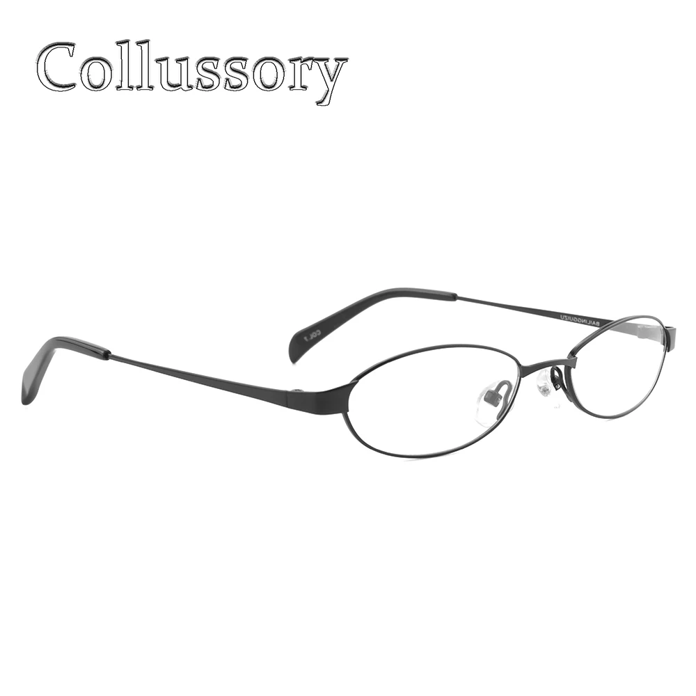 Monturas gafas pequeñas para mujer, gafas de Metal ovaladas, graduadas, para leer en ordenador, montura completa ligera _ - AliExpress Mobile