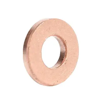 

4pcs Injector Copper Washer Spacer Seal 1.6HDI O-Ring for Peugeot OE198173 Copper Washers