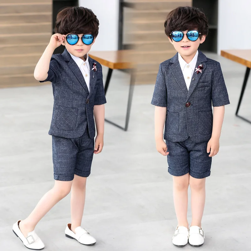 Summer Children Formal Suit Short 