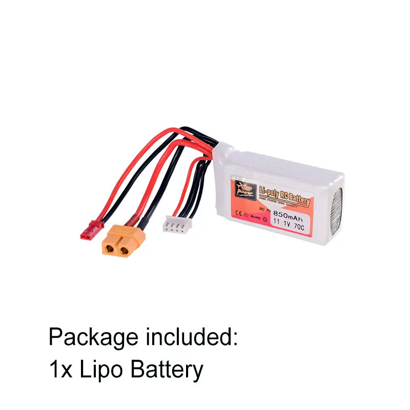ZOP Мощность 7 4 V 11 1 850 мА/ч 70C 2S Lipo Батарея JST XT60 штекер Замена для беспилотный