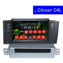 1024 600 HD Android Car DVD Player for Citroen C4L GPS Navigation Bluetooth TV 3G WIFI