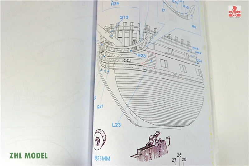 ZHL PRUA INGERMANLAND 1715 модель корабля