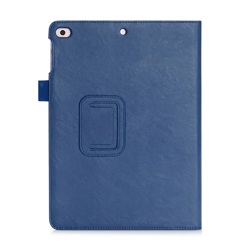 Для Apple ipad 9,7 чехол держатель для рук флип-подставка из искусственной кожи funda чехол для нового ipad A1822/A1823/A1893/A1954 планшет - Цвет: Синий