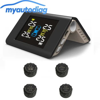 

4 External Sensor TFT Display Car TPMS Tire Pressure Monitoring System Solar Power Charging Tyre pressure
