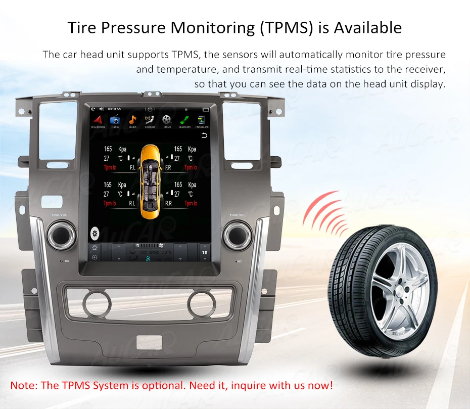 Sale 12.1" Tesla Style for Nissan Patrol with Android car gps system Bluetooth Radio WIFI 4G Vertical Stereo car dvd player 18