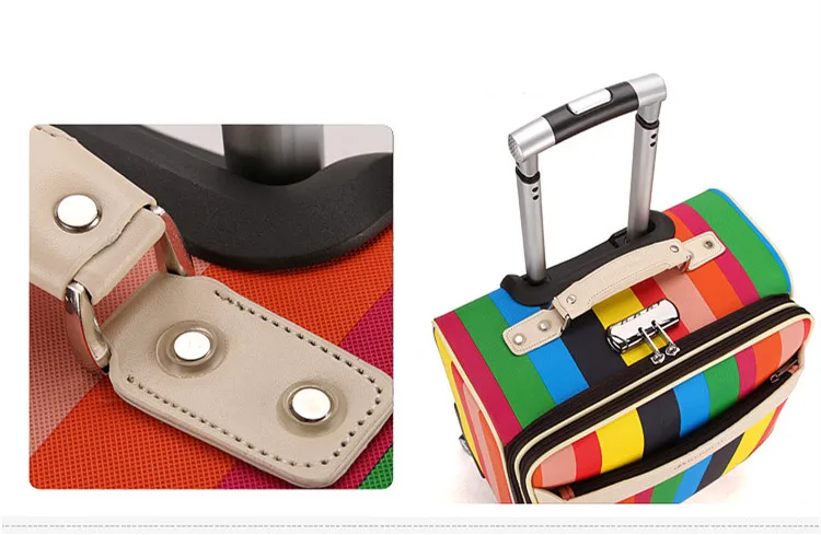 1" дюймовый чехол для путешествий, чехол на колесиках, коробка для багажа, красочная сумка для ноутбука