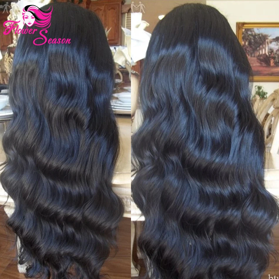 Virgin Glueless Full Lace Silk Top Human Hair Wigs For