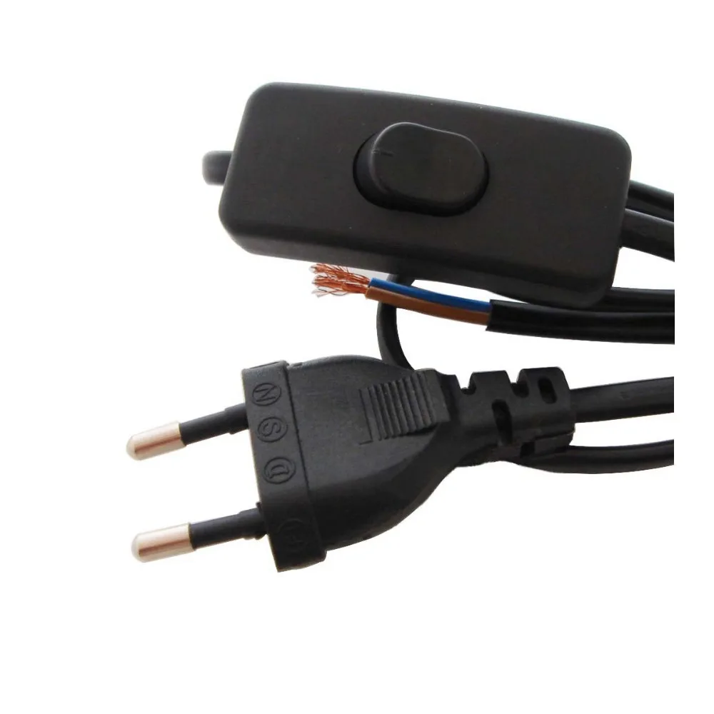 2*0.75mm2 Europe Plug Lamp Cord 220V 1.8M VDE Cable for Lamp Shade