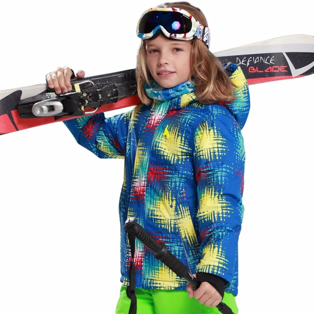 Новинка года; 4 цвета; зимняя верхняя одежда для мальчиков; Водонепроницаемая Лыжная спортивная куртка; пальто; Прямая поставка
