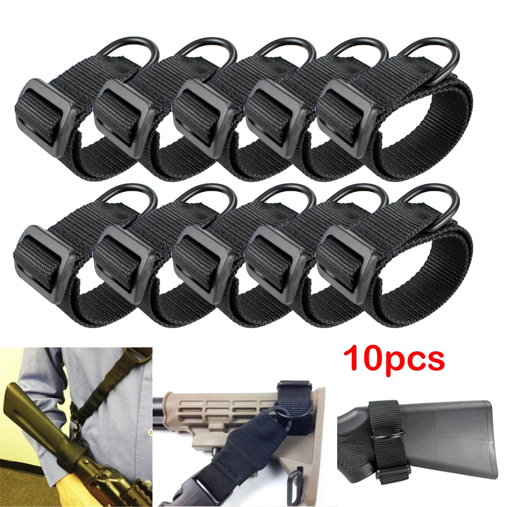 

10 Pcs Hunting ButtStock Sling Adapter Universal Fit for Shotgun Rifle Attachment Mount