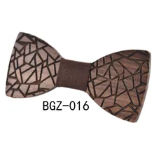 Дизайн ручной работы из лиственных пород Мужской деревянный галстук-бабочка Галстуки Gravatas