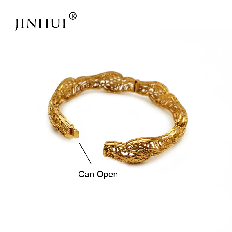 Jin Hui, новая мода, золотой цвет, свадебные браслеты для женщин, невесты, регулируемые браслеты, эфиопские/французские/африканские/дубайские ювелирные изделия, подарки