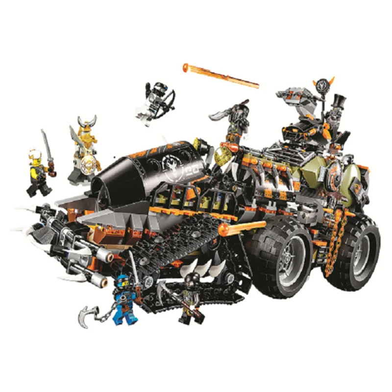 

Bela Ninja Dieselnaut Diesel Utility Tank Gripper Vehicle 10939 Model Building Blocks Bricks Assemble Toys Compatible Legoings