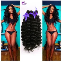 Top Quality Indian Deep Curly Hair 5 Bundles 7A Deep Wave Indian Remy Hair Extensions 8
