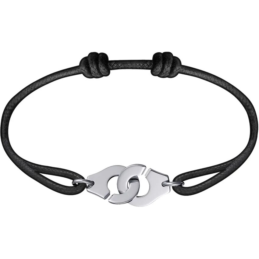 

Van France Paris Jewelry 925 Sterling Silver Adjustable Handcuffs Bracelet Valentine's Gift Mujer Pulseras Coton Menottes w/logo