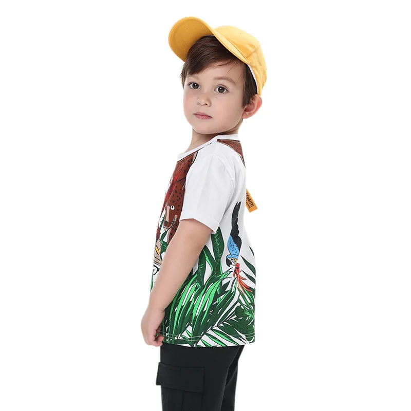 2019 KIDS SUMMER T SHIRTS JUNGLE KIDS TOPS FUNNY T SHIRTS BOYS TOPS BABY BOY CLOTHES TODDLER SHIRTS