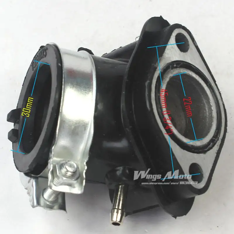 Intake Manifold Pipe for GY6 125cc 150cc ATV Quad Moped Scooterin Suction Pipes & Manifolds